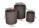 Комплект кашпо для цветов Keter Cylinder Planters S+M+L 220455 коричневый, Коричневый