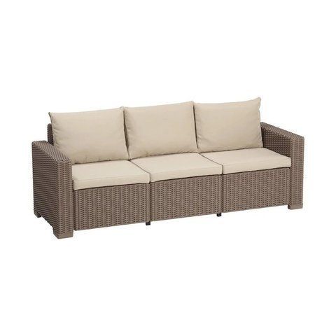 Диван для сада Keter California Sofa 3 капучино 258765, Капучино