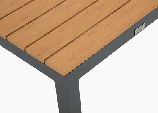 Комплект садових меблів, кутовий диван + столик Focus Garden Williams Wood 001518 темно-сірий, Темно-сірий