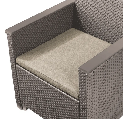 Комплект пластиковой мебели Keter Emma Balcony Set 254095 капучино