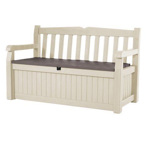 Скамья-сундук Keter Eden Garden Bench 265л. 230398 для хранения бежевая