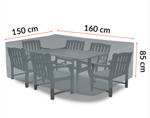 Чехол для садовой мебели 160х150х85см Focus Garden 005198, Серый