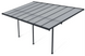 Пристенная террасная пергола HardMaster ATLANTA 4,4х3м Cold Grey 003384