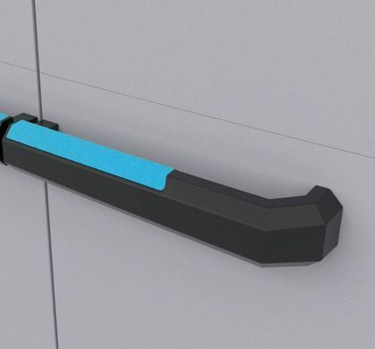 Багатофункціональна шафа пластикова Keter/Kis Linear Bajo 240865 сіра-чорна