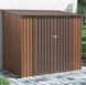 Металлический сарай HardMaster KENT 7x5 Walnut 005289 орех (222x149см)
