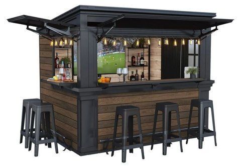 Садовый бар пластиковый Keter Deco Bar Duo 271553 орех
