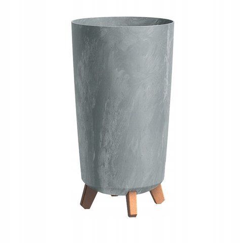 Горщик для квітів Prosperplast Gracia Tubus Slim Beton Effect DGTL240E-422U світло сірий