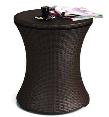 Стол - бар пластиковый Keter Cool Bar Rattan 230902 коричневый