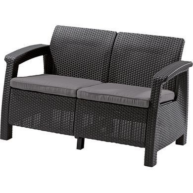 Комплект садових меблів Keter Corfu Fiesta Set 223216 графіт / сірий, Графит
