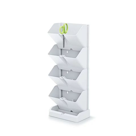 Садовые вертикальные модульные горшки Prosperplast Mini Cascade IO1W200-S449 белый, Белый
