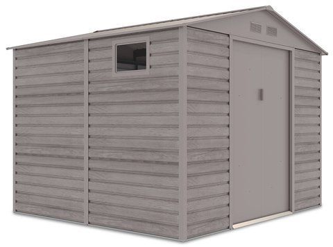 Сарай для інструментів металевий HardMaster Montreal 9x8 Light Wood 003821