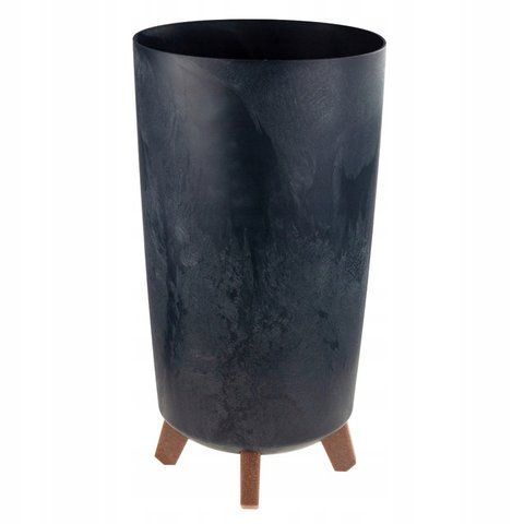 Горщик для квітів Prosperplast Gracia Tubus Slim Beton Effect DGTL240E-S433 антрацит