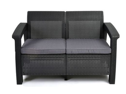 Комплект садових меблів Keter Corfu Fiesta Set 223216 графіт / сірий, Графит