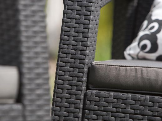 Комплект садових меблів Keter Corfu Fiesta Set 223216 графіт / сірий, Графит