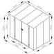 Металлический сарай HardMaster KENT 7x5 Cold Grey 005287 холодно-серый (222x149см)