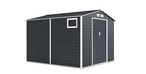 Сарай для інструментів металевий HardMaster Montreal 9x10 Cold Grey 003105