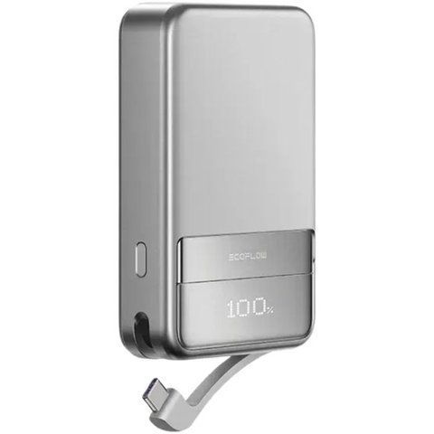 Зовнішній акумулятор (павербанк) Powerbank EcoFlow RAPID Magnetic 10000mAh Silver