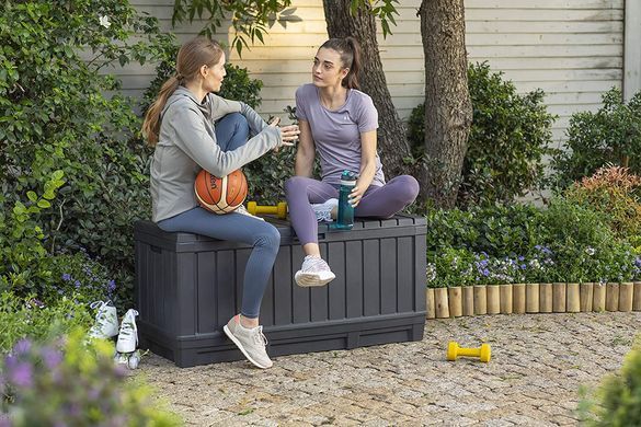 Садовый сундук Keter Kentwood Box 249462 графит 350 л