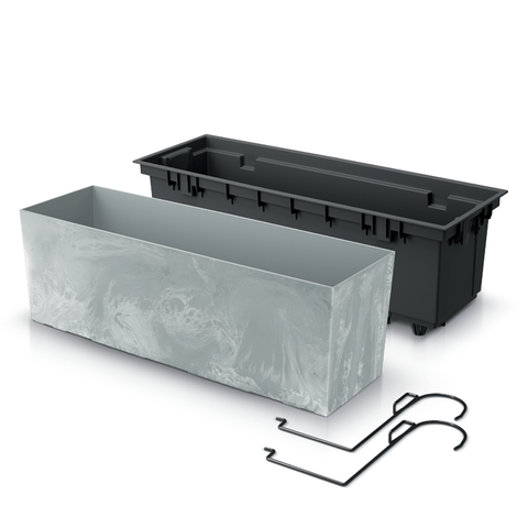 Кашпо для квітів Prosperplast Urbi Case Effect бетон DUC600EW-425U