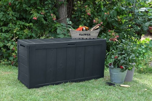 Садовый сундук Allibert SHERWOOD STORAGE BOX 270L ящик для сада для хранния 230415 антрацит