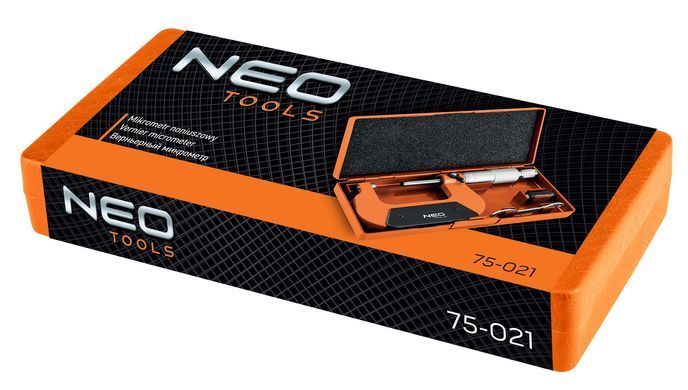 Мікрометр Neo Tools з верн'єром 25-50 мм, &plusmn;0.01 мм/м 75-021
