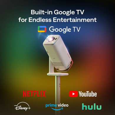 Розумний проектор Aurzen BOOM air 4k з підтримкою Google TV білий, Білий