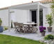 Пристінна терасна пергола HardMaster Premium Wall 3x3 White 001377