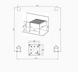 Пристінна терасна пергола HardMaster Premium Wall 3x3 White 001377