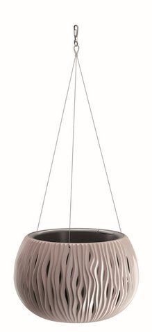 Горшок подвесной для цветов с вкладом PROSPERPLAST BOWL SANDY WS DSK290WS-7529U