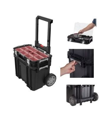 Ящик для инструментов на колесах с органайзером KETER CONNECT ORGANIZER + CART 239996
