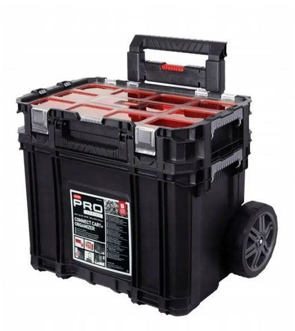 Ящик для инструментов на колесах с органайзером KETER CONNECT ORGANIZER + CART 239996