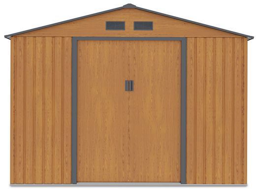 Сарай для инструментов металлический HardMaster Hudson 9x8 Oak Grey 004097