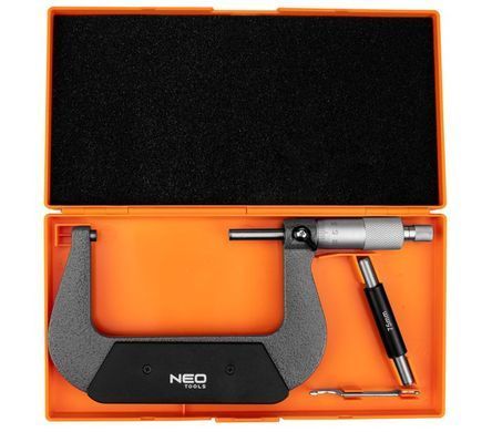 Мікрометр Neo Tools з верн'єром 75-100 мм, &plusmn;0.01 мм/м 75-023