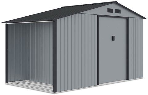 Садовий будиночок металевий HardMaster Madison 11x6 Light Grey 003992