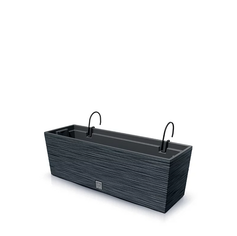 Горщик Prosperplast Furu Case W DFC600W-S433 з кріпленням антрацит