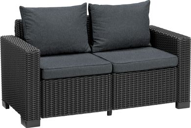 Диван садовый пластиковый Keter California Sofa 231563 графит