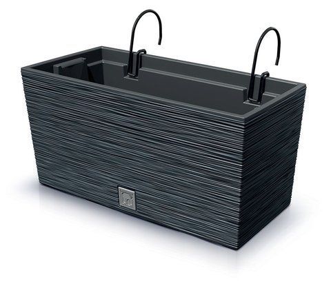 Горщик Prosperplast Furu Case W DFC400W-S433 з кріпленням антрацит