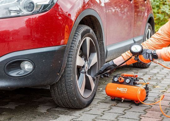 Компресор акумуляторний Energy+ 18V, 8 бар, 3,8 л (без акумулятора) NEO TOOLS 04-620