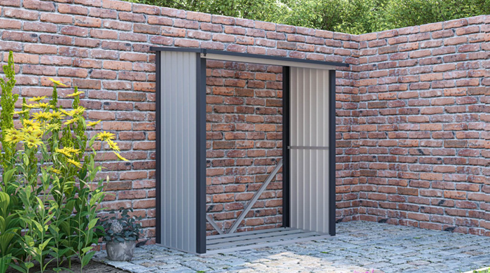 Дровник HardMaster Denver 6x3 Light Grey 004015 (182x89см)