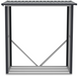 Дровник HardMaster Denver 6x3 Light Grey 004015 (182x89см)