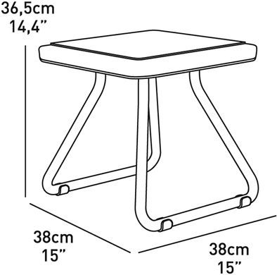 Комплект садовой мебели Keter Rio Patio Set 211429 графит, Графит