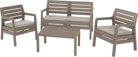Комплект садовой мебели Allibert Delano Set / 221537 (капучино)