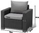 Комплект садовых кресел Keter California Chair 2x 252902 графит (231561)