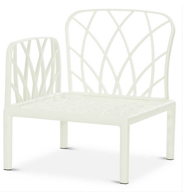Комплект садових меблів, кутовий диван + столик Novussi Garda 004062 білий, Білий