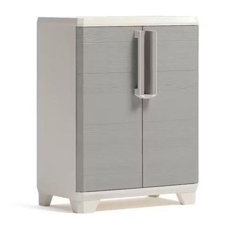 Шафа пластикова Keter/Kis Armadio Linear Wood Вasso 248101 бежево-сіра