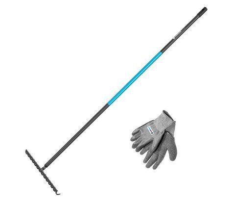 Металеві граблі універсальні + рукавиці Cellfast Ideal Pro 40-208AP120