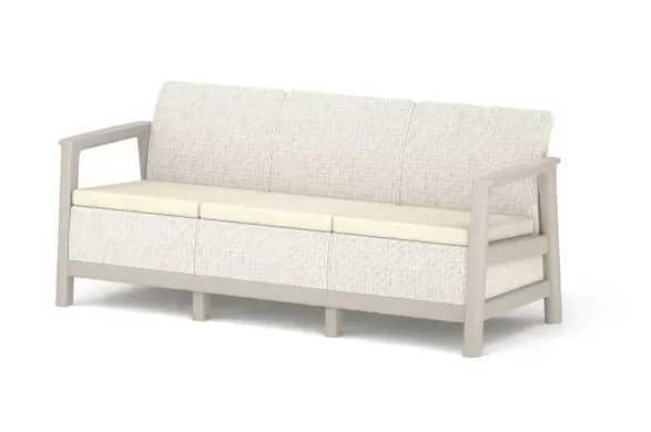 Набір пластикових меблів для саду Keter Scandi Linea ІІІ Seater Set 264042 бежевий/світло-бежевий, Бежевий