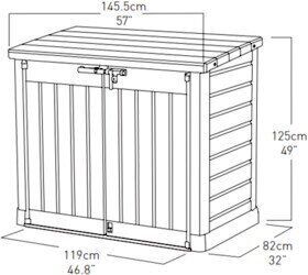 Ящик для внешнего хранения Keter 230438 Store-It-Out Max 7290106922655