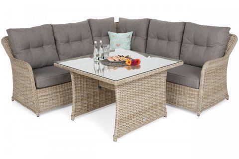 Комплект садових меблів Home Garden Bergamo Beige пластиковий з подушками