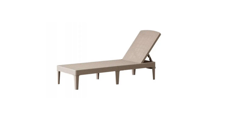 Шезлонг пластиковый Keter Jaipur sun lounger 235163 капучино